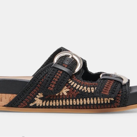 Dolce Vita Black and Brown Sandals - Picture 9 of 9